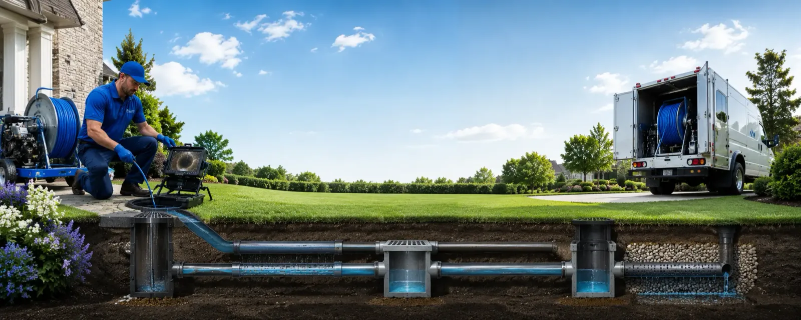 Outdoor drain cleaning information for South Bend, IN